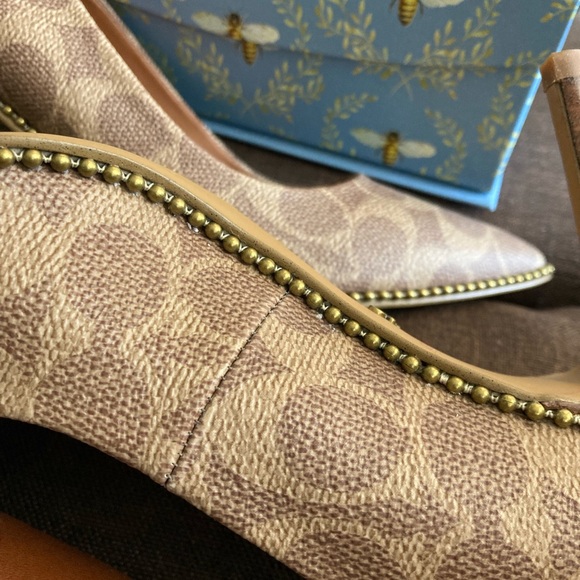 Coach leather high heels 7.5 - Picture 5 of 15